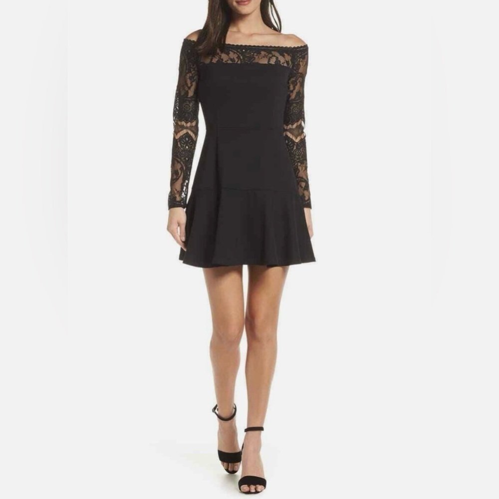 BB Dakota Black Lacey Days Dress Size S
